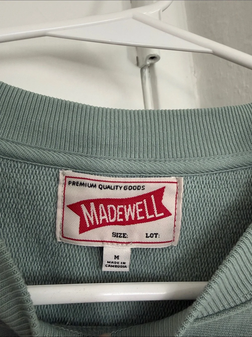 Madewell The McCarrren Field Crewneck Sweatshirt Antique Blue
